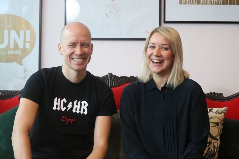 thumbnail Sympa founders Keijo Karjalainen (on the left) and Taina Sipilä. Photo by Sympa. (Photo: Business Wire)