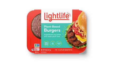 Lightlife produces its products in-house from start to finish, which means that every Lightlife Plant-Based Burger is made with the same simple ingredients and delivers great taste, every time. (Photo: Business Wire)