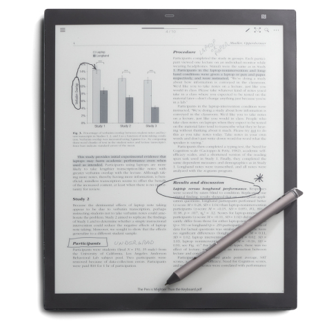 E Ink and Avalue Announce a Digital Paper Tablet Customizable for Use in Industrial and Educational Market Segments (Photo: Business Wire)