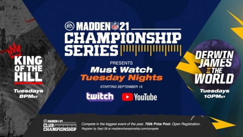 Tune in September 15 for Premiere of New Madden NFL 21 Championship Series Programs (Photo: Business Wire).