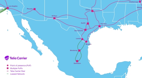 Telia Carrier Expands #1 Global Backbone in Mexico