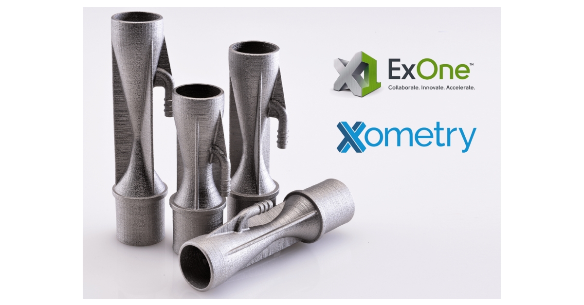 ExOne Metal Binder Jetting Now Offered Through Xometry Business Wire