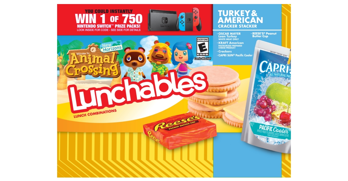 lunchables code for switch