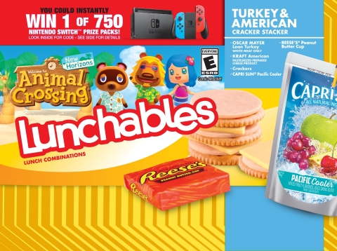 This fall, Nintendo is partnering with LUNCHABLES to make lunch playful with some of its most recognizable video game characters. (Graphic: Business Wire)