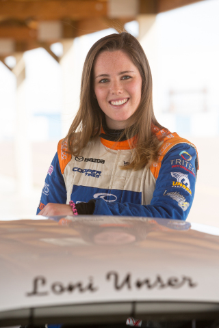 Cooper Tire is teaming up with 22-year-old female race car driver Loni Unser, the latest in the Unser auto racing dynasty, as part of Cooper's effort to educate drivers about tire safety this National Tire Safety Week. (Photo: Business Wire)