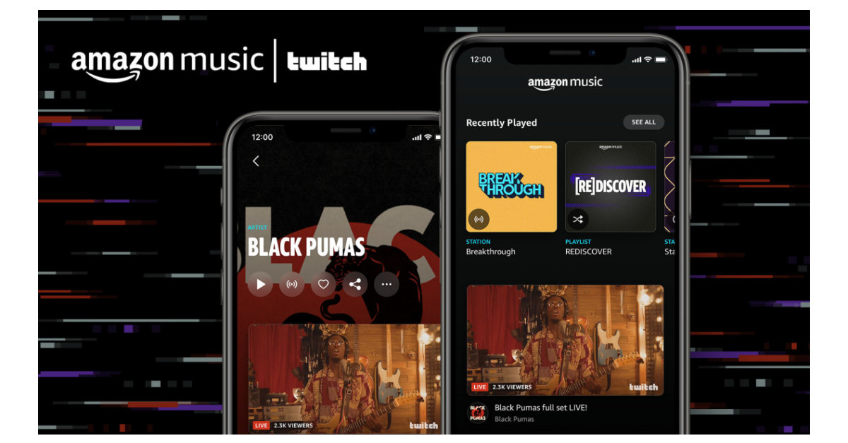 Amazon music twitch Universal extends