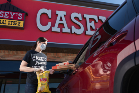 Casey's launches curbside across all 2,200 locations. Visit www.caseys.com. (Photo: Business Wire)