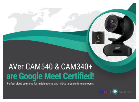 CAM340+ and CAM540 are Google Meet Certified (Graphic: Business Wire)