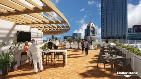 Dollar Bank renderings of new rooftop space at 20 Stanwix Street. (Photo: Business Wire)