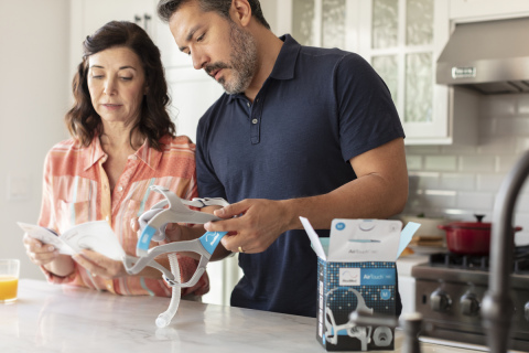 thumbnail ResMed AirTouch N20 nasal CPAP mask, unboxing (Photo: Business Wire)