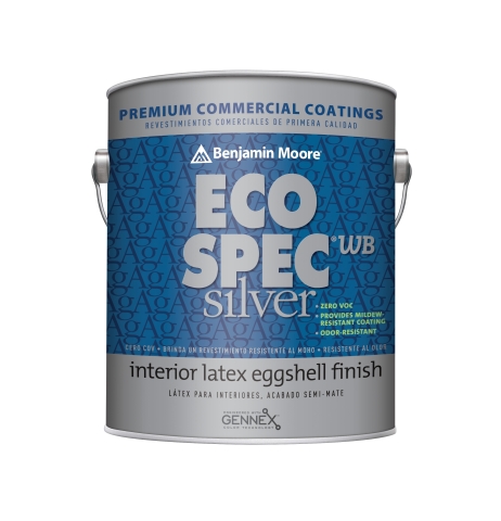 original Eco Spec® WB Silver combines the superior performance of Eco Spec® WB with the benefits of pure micronized elemental silver and other EPA-approved antimicrobial agents that fight the growth of mold, mildew and bacterial odors on painted surfaces. (Photo: Business Wire)