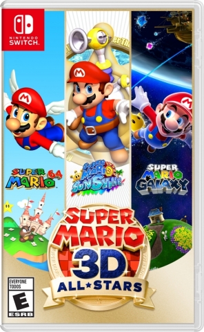 Optimized versions of 3D Mario games Super Mario 64, Super Mario Sunshine and Super Mario Galaxy are coming to Nintendo Switch in one package: Super Mario 3D All-Stars. In addition to having higher resolutions than their original versions, the games have been optimized for a smooth gameplay experience on Nintendo Switch. (Graphic: Business Wire)
