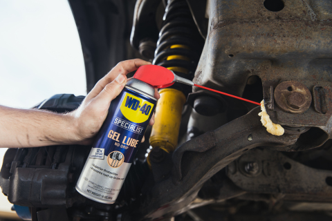 WD-40 Specialist® Gel Lube No-Drip Formula is a thick gel lubricant that provides long-lasting lubrication and won't run or drip. (Photo: Business Wire)