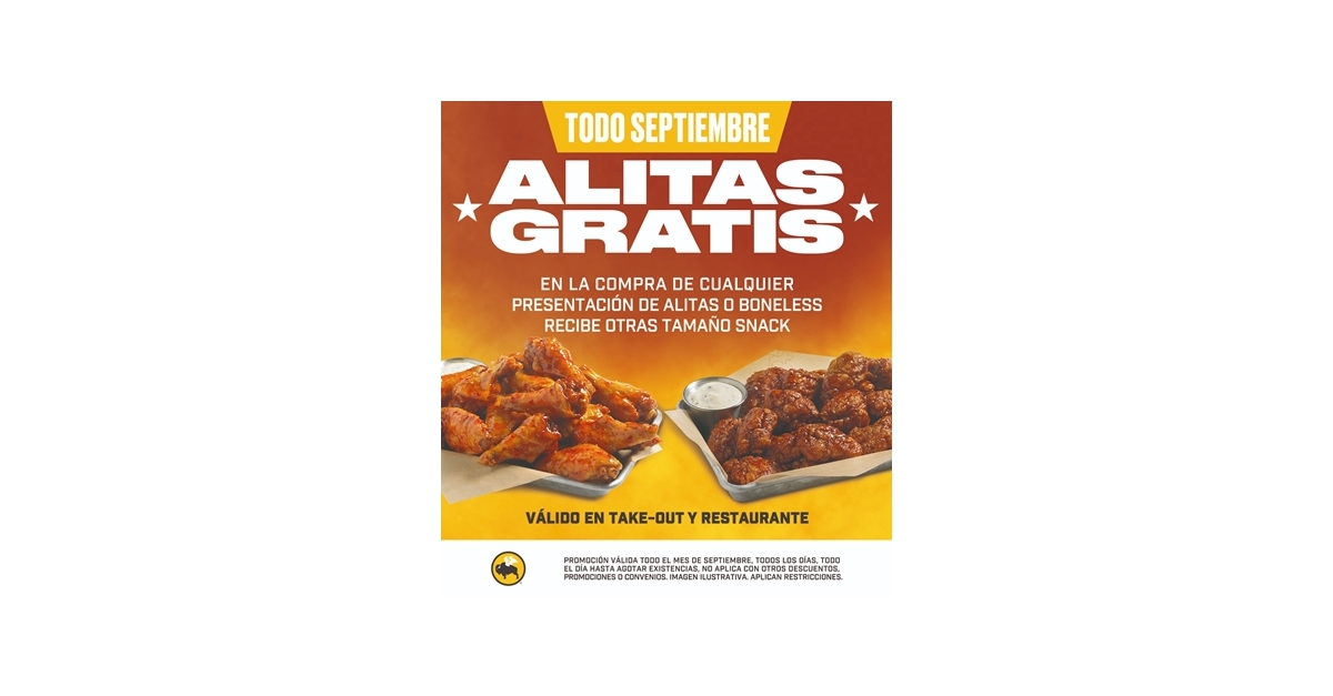 ALITAS GRATIS!!! Buffalo Wild Wings en México recompensa a sus fanáticos  con el primer Evento Nacional de ALITAS GRATIS, y convoca a apoyar a  nuestros Héroes de la Salud. | Business Wire