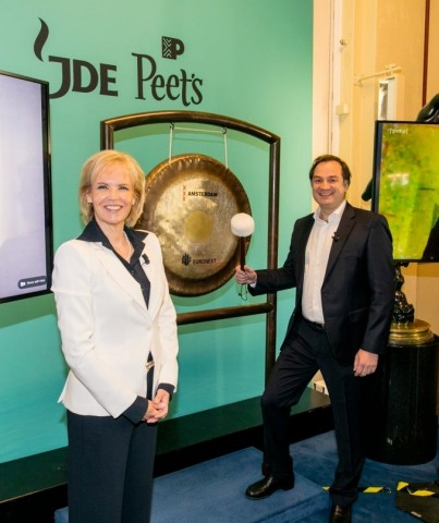 Fabien Simon at the Euronext Amsterdam bell ringing ceremony on 29 May 2020. (Photo: Business Wire)