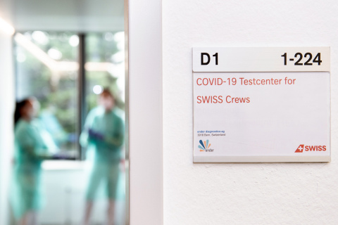 SWISS COVID-19 Test center in Zurich Airport (Photo: Business Wire)