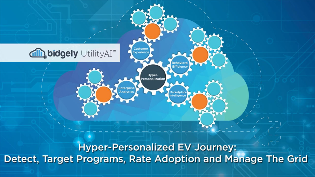 Bidgely electrification solutions equip utilities with the ability to identify electric vehicles (EV) in the home, create personalized customer load shifting incentives and pinpoint customers with a higher propensity to invest in EVs or solar PV.