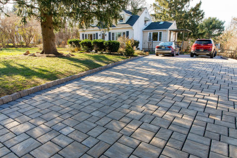 CO2-cured Solidia Concrete™ pavers installed in N.J., USA © Solidia