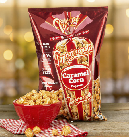 Popcornopolis’ Best-Selling Caramel Corn is Available in Bags at Sam’s Club Nationwide this September (Photo: Business Wire)