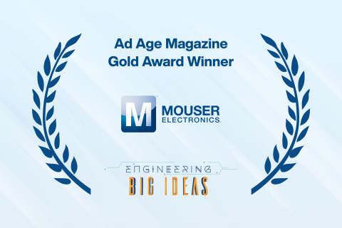 Mouser Electronics is proud to announce that its Engineering Big Ideas video series has received the Gold award for Campaign of the Year in the Business to Business category from Ad Age magazine. (Photo: Business Wire)