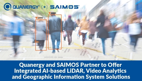 Quanergy and SAIMOS Partner to Offer Integrated AI-based LiDAR, Video Analytics and Geographic Information System Solutions (Graphic: Business Wire)