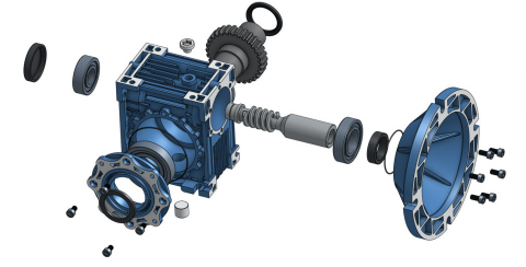 Detailed assembly view of a piece of machinery within Onshape. (Graphic: Business Wire)