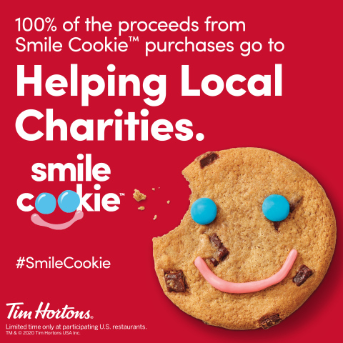 Tim Hortons® Smile Cookie™ Campaign is Back - Supporting over 26 Charities Across the U.S. (Photo: Business Wire)