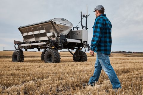 The Dot® Power Platform, part of Raven Autonomy™, is a mobile diesel-powered platform designed to work autonomously with a wide variety of implements commonly used in agriculture. (Photo: Business Wire)