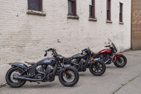 With a 61 cubic-inch (1000 cc) motor, delivering 78 horsepower, the Scout Sixty and Scout Bobber Sixty are each approachable and attainable with an MSRP starting at $8,999. Riders looking for more punch can opt for the 69 cubic-inch (1133 cc), 100 horsepower, engine in the Scout and Scout Bobber. (Photo: Business Wire)