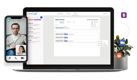 OnCall enables healthcare enterprises to rapidly launch their own virtual care platform that is highly configurable to their brand and workflow. The technology is used by more than 600 leading healthcare brands, digital health startups, and healthcare systems. (Photo: Business Wire)