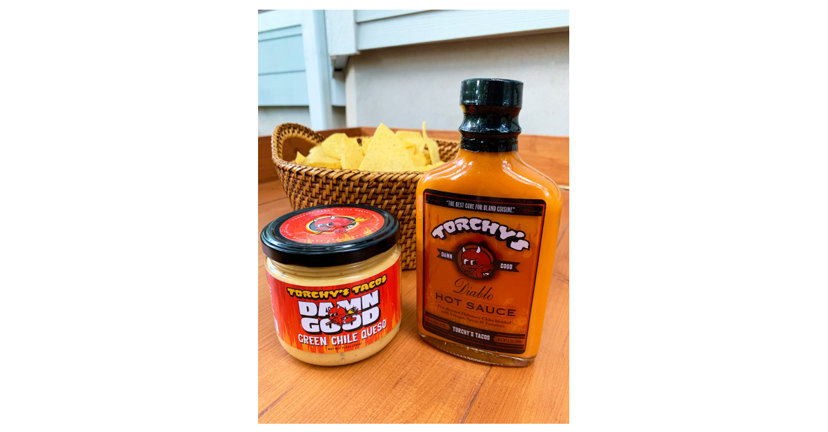 Taco Junkies, Rejoice Torchy’s Tacos’ AwardWinning Green Chile Queso and Diablo Sauce Now