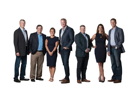 From left to right: The leadership team at PGT Innovations, including David McCutcheon, Brad West, Debbie LaPinska, Jeff Jackson, Brent Boydston, Sherri Baker and Bob Keller (Photo: Business Wire)