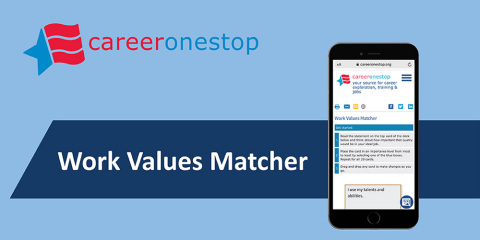 CareerOneStop's Work Values Matcher (Graphic: Business Wire)