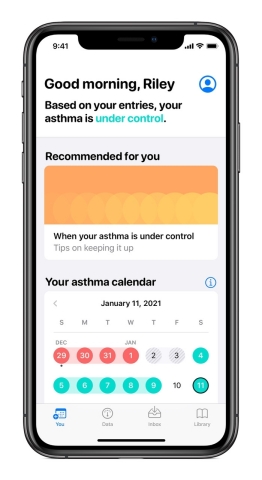 Anthem, Inc. announced today a new study that examines how the use of everyday devices, like Apple Watch and iPhone, may help individuals with asthma better self-manage their condition for improved clinical outcomes. (Graphic: Business Wire)