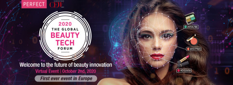 Perfect Corp. et le CEW France sont fiers de présenter la première édition européenne du Global Beauty Tech Forum le 2 Octobre 2020 (Graphic: Business Wire)