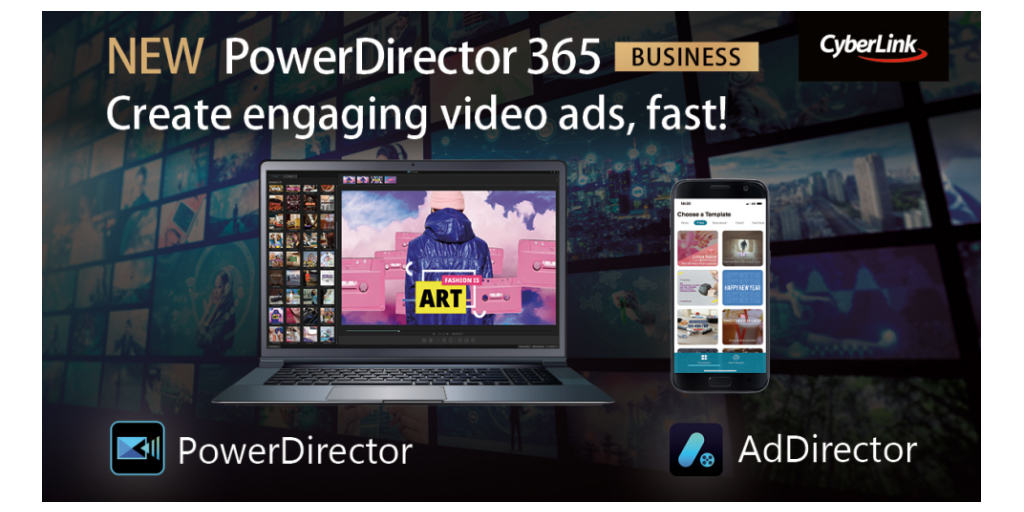 Cyberlink Launches Powerdirector 365 Business Addirector App To Easily Create Ads And Marketing Videos In 3 Minutes Business Wire