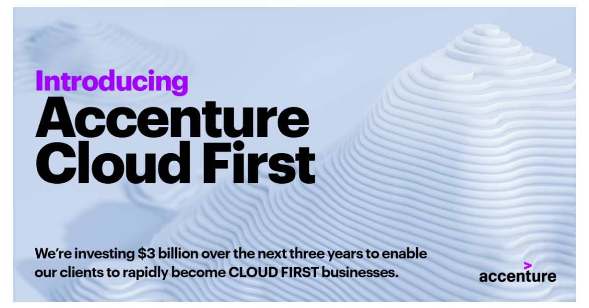 Accenture Cloud First Launches with $3 Billion Investment to Accelerate Clients’ Move to Cloud and Digital Transformation