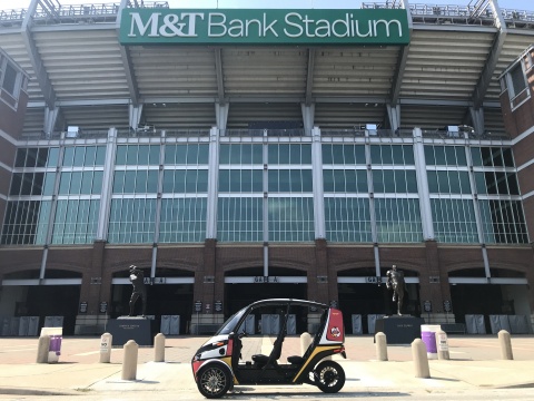 The Futbol Utility Vehicle can be seen around Baltimore promoting the city's bid for the 2026 FIFA World Cup. (Photo: Business Wire)