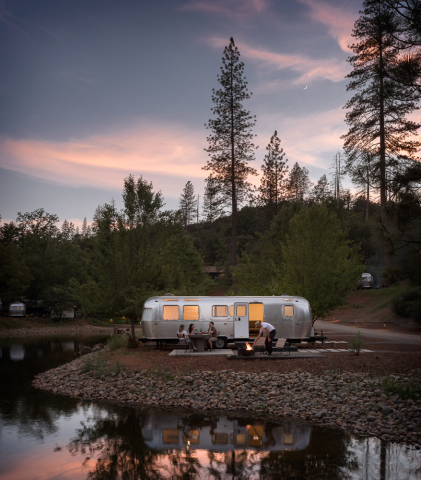 A luxury Airstream Suite at AutoCamp Yosemite. Credit: AutoCamp