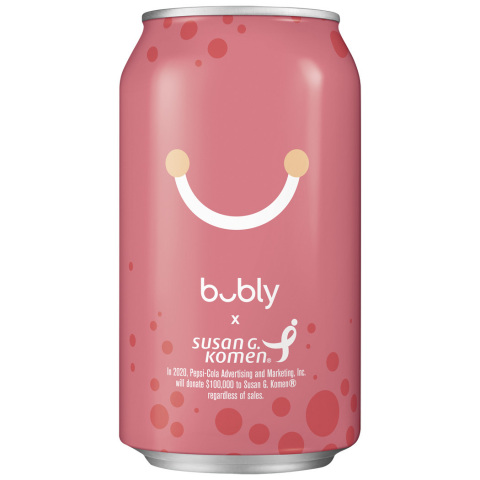 Bubly is supporting Susan G. Komen® through sales of bubly sparkling water. Learn more at www.livepink.org. (Photo: Business Wire)