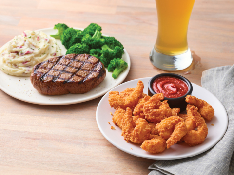 Applebee’s Gives Guests More to Love with a Dozen Double Crunch Shrimp for Only $1 with any Steak Entrée (Photo: Business Wire)