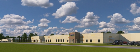 Front view rendering of Aphena's new Cookeville, TN, facility (Photo: Business Wire)