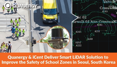 Quanergy and iCent Deliver Smart LiDAR Solution to Improve the Safety of School Zones in Seoul, South Korea (Graphic: Business Wire)