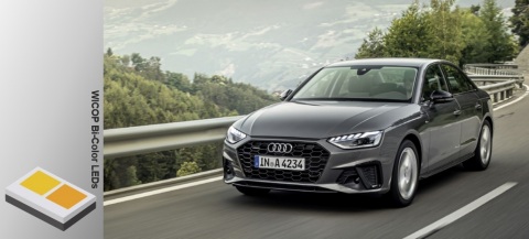 2020 Audi A4 mit WICOP Bi-Color LEDs von Seoul Semiconductor (Quelle: Audi)