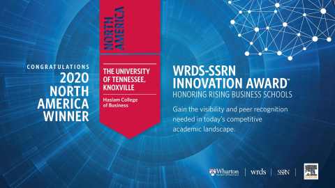 2020 North America WRDS-SSRN Innovation Award winner (Photo: Business Wire)