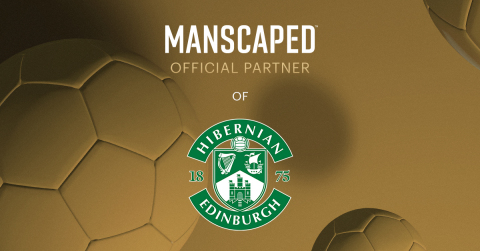 Scotland's national sport has embraced MANSCAPED! Hibernian Football Club, a leading club in the Scottish Premiership, welcomes the grooming brand as Official Partner. (Graphic: Business Wire)