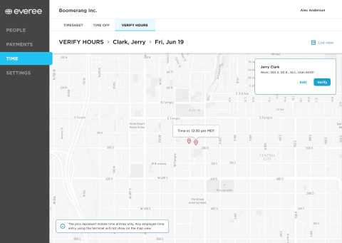 Example of Everee geotagging (Graphic: Business Wire)