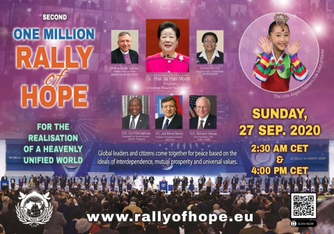 original Universal Peace Federation (UPF) holds 2nd Online “Rally of Hope”. Global leaders come together for peace based on ideals of interdependence, mutual prosperity and universal values. (Photo: Business Wire)