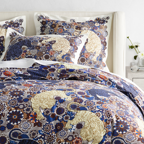 Scalamandré Siberian Tiger Bedding for Williams Sonoma Home (Photo: Business Wire)