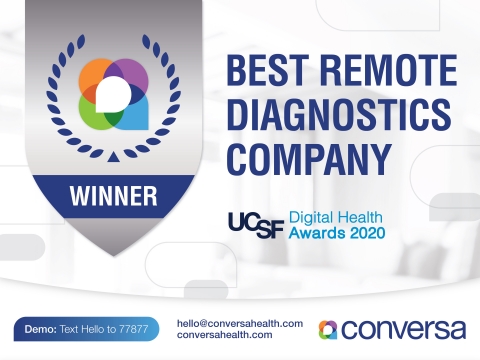 Conversa is a recognized leader in virtual care and automated remote patient management. (Graphic: Business Wire)